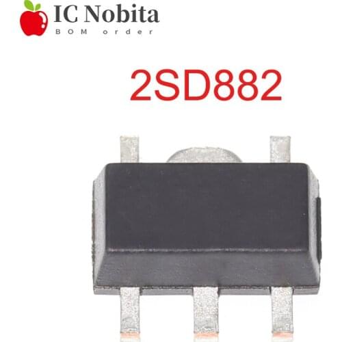 100PCS 2SD882 SOT89 D882 SOT-89 SOT SMD IC New