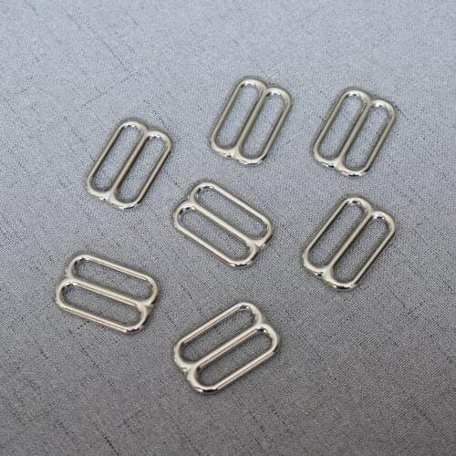 100 Pcs/Pack 25mm Silver Metal Buckle for Handbag Web Belt Adjust Round Buckles Slider DIY Leather Accessory 25BXK-Y