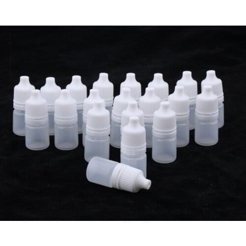 20pcs 3ml Empty Eye Drops Makeup Cosmetic Perfume Travel Bottles Containers