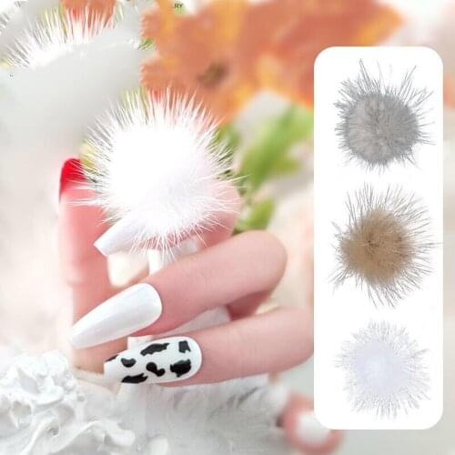 50 PCS Nail Art Decoration Set 3D Nail Art Decorations Detachable Magnet Fashion Fluffy Jewelry Manicure Design Accessories
