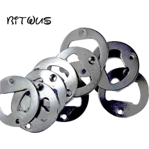 50pcs Stainless Steel Bottle Opener Part With Countersunk Holes Round Metal Strong Polished Bottle Opener Insert Parts