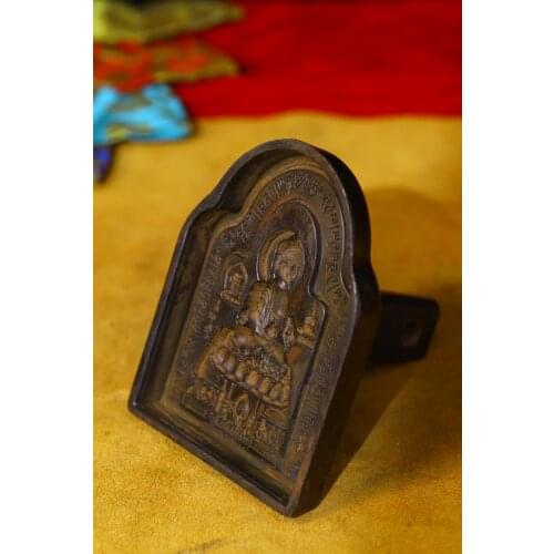 Asian antique art Tibetan Tantric Buddhism Handmade Pure Copper Old Wiping Sakyamuni Statue Mould