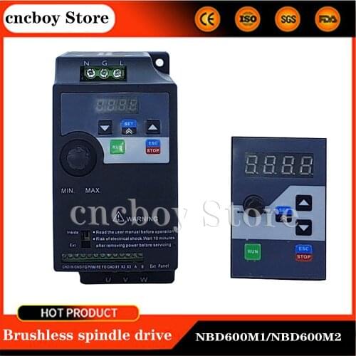 Brushless spindle drive NBD600M1 110VAC/NBD600M2 220VAC maximum drive power 600W for economical engraving machine new