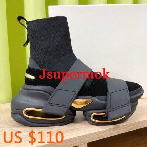 High Top Round Head Thick Bottom Shoes Brand Designer Casual Boots European and American Fashion Marten Boots