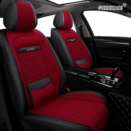 FUZHKAQI flax car seat covers for Honda all models accord CRV XRV Odyssey city crosstour civic crider vezel fit car seats