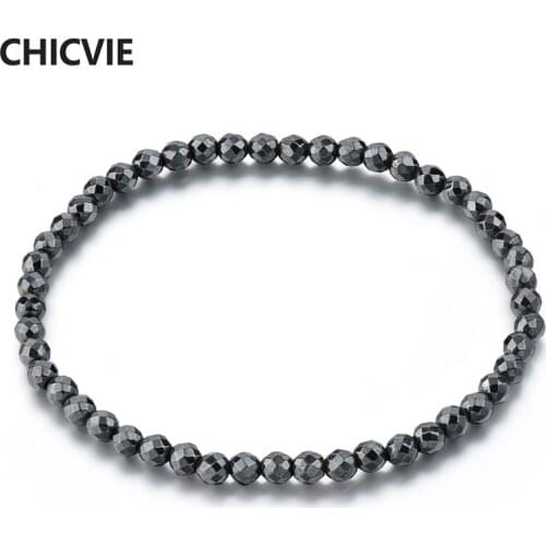 CHICVIE Dropshipping Black Custom Men Stainless Steel Charm Bracelet Bangles For jewelry Making Handmade Bracelets DIY SBR180039