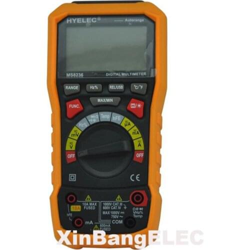 Digital Multimeter with Auto Range Power Off and Temperature Test Data Logger Multitester