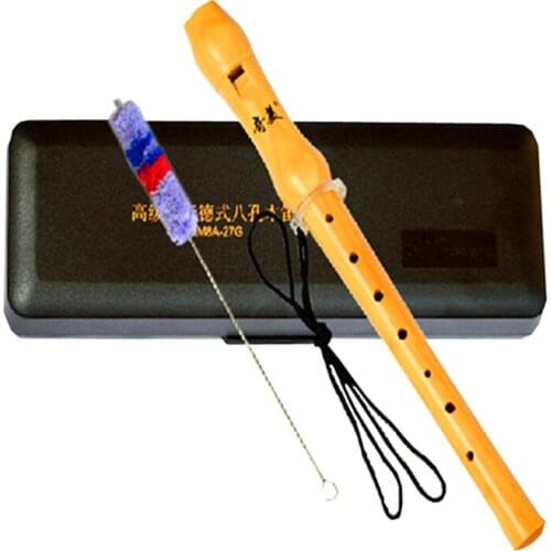 German-style Wooden Recorder 8 Holes Clarinet Chinese Dizi high-pitched voice Maple wood flute musical instrument C Key