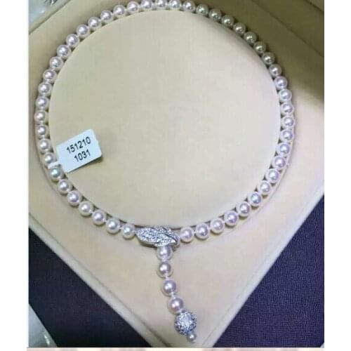 Design classic 10-11mm south sea round white pearl necklace 24"