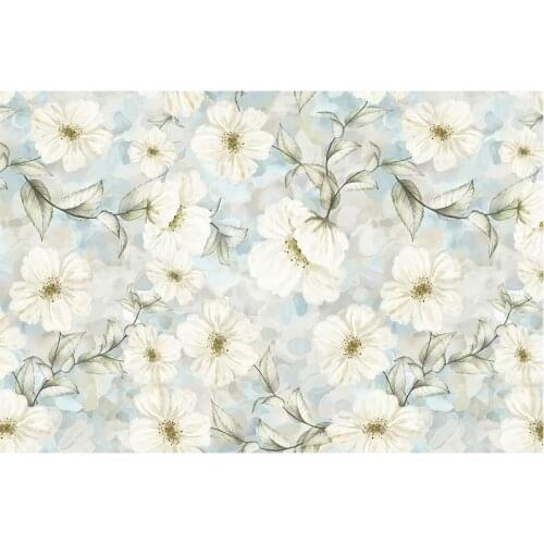 Plants Backdrop Ivory Flowers Light Blue Photography Background Celebration Photo Booth Studio Decor