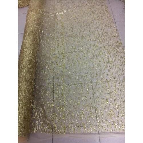 Hot Sale bright gold JRB-11055 print glued glitter powder tulle mesh lace fabric sparkle for sawing beautiful dress