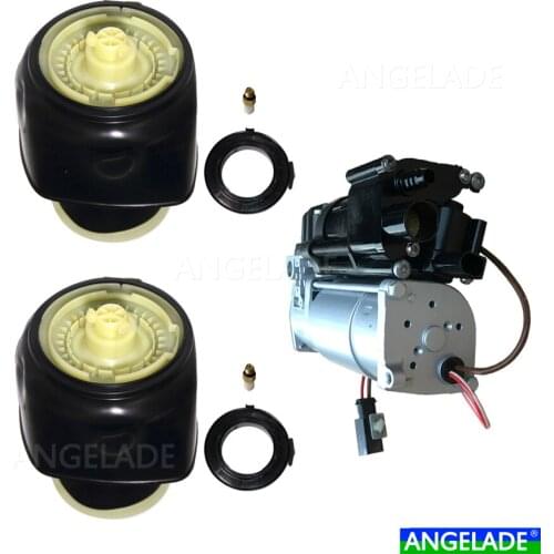Set 3pcs BMWF07 GT F10 F11 5 Series Touring 2010-2015 Rear Air Suspension Compressor Air Bag 37106781827 37106781828 37106784378
