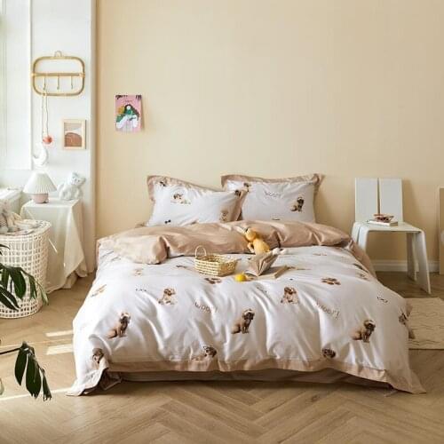 Puppy Dogs Cars Aircraft Duvet Cover Sets Kids' Bedding Set Ultra Soft Egyptian Cotton Cute Pattern Boys Children Bedding set