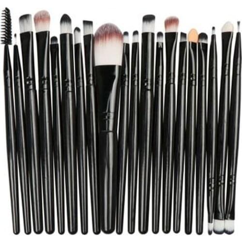New 20Pcs Makeup Brushes Set Eye Shadow Foundation Powder Eyelash Make Up Brush Cosmetic Beauty Tool Kit Hot Free Shipping