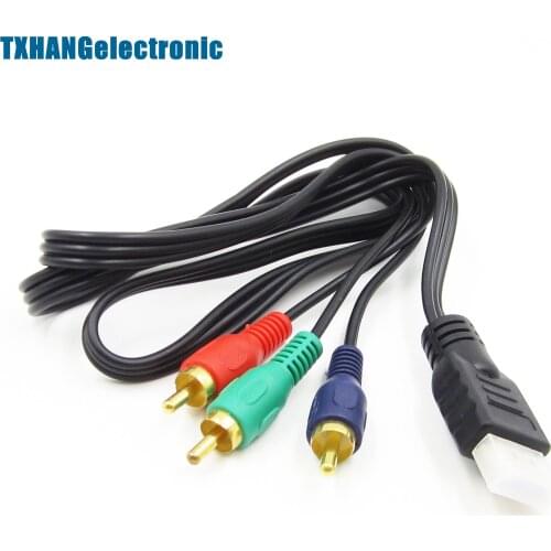 New HDMI To 3RCA 3-RCA Video Component Connection Cable Cord Line