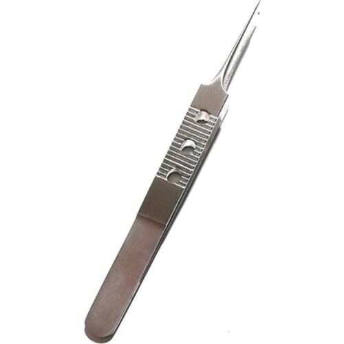 Stainless steel ophthalmic micro forceps Double eyelid shaping tool fat forceps Ophthalmic instrument platform toothed tweezers