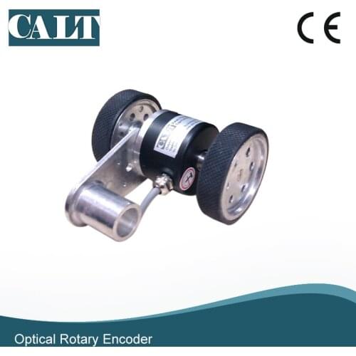CALT GHW52 series Wheel Optical Encoder Fabric Length measuring Sensor device with 2 wheels (perimeter 200mm)
