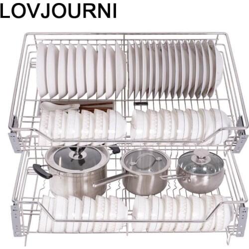 Organisadores Armario De Cosina Pantries Stainless Steel Cozinha Organizer Cocina Kitchen Cabinet Cestas Para Organizar Basket