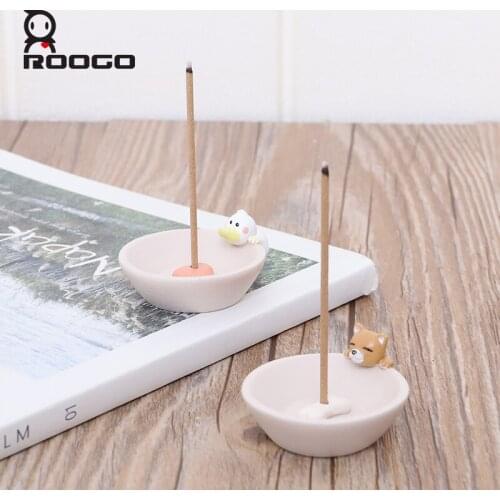 Roogo Mini Cute Animal Shaped Resin Modern Aromatherapy Dish Home Decoration