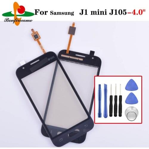 TouchScreen For Samsung Galaxy Grand J1 Mini J105 SM-J105Y J105H Touch Screen Digitizer Sensor Touch Glass Lens Panel