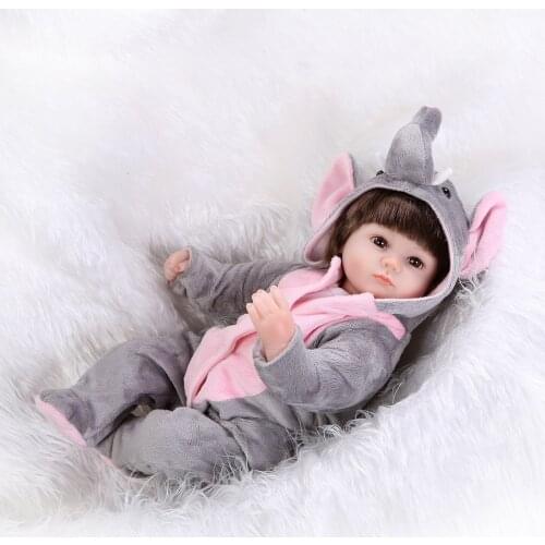 Silicone reborn dolls 40cm Baby Appease doll Lifelike Fashion Dolls play house toy for Childrens Birthday Gift