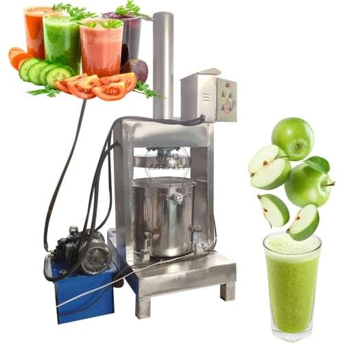 100L Single Bucket 30T 50T 80T Pressure Hydraulic Juicer Cold Press Juice Extractor Machine