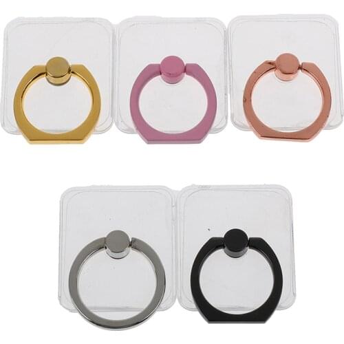 Universal Transparent Mobile Phone Finger Ring support Holder Stand for iPhone 11 Pro XS Max X XR 8 7 6 6S Plus Samsung Huawai