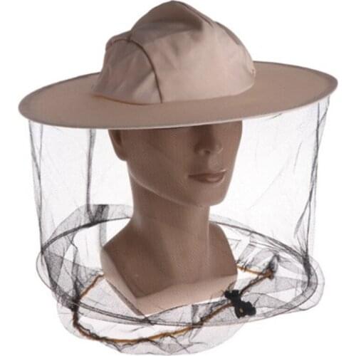 Breathable Anti-bee Cap Cotton Linen Woven Fabric Hat Beekeeping Equipment Tool Beekeeping Special Protective Cap Face Net