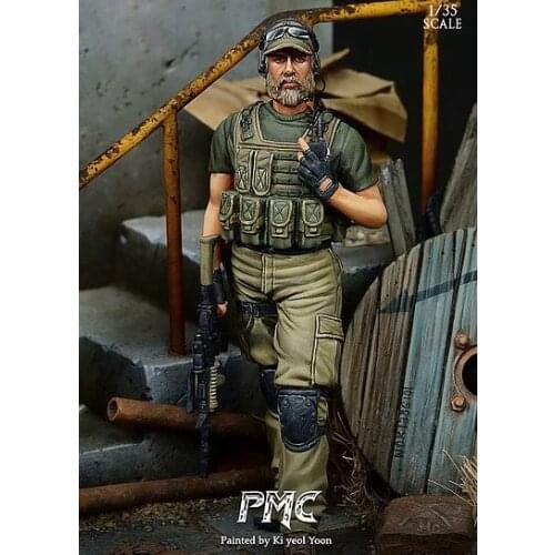 1/35 Resin Soldier Of Western Private Mercenary Company Figure Unmounte And Uncolored GC35004