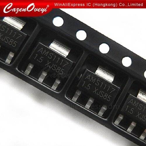 20pcs/lot AMS1117 AMS1117-ADJ AMS1117-1.8 AMS1117-1.2 AMS1117-5.0 AMS1117-2.5 AMS1117-3.3 AMS1117-5.0 AMS1117-1.5 SOT-223