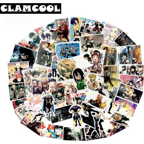 50Pcs Cool My Hero Academia Stickers Classic Japan Anime Sticker Modern Popular Laptop Luggage Car Skateboard Phone Decal