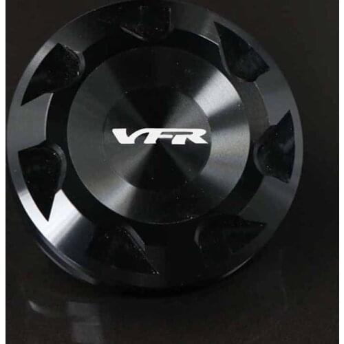 For HONDA VFR 800 VFR800 2002-2009 2008 2007 Motorcycle Accessories Rear Brake Fluid Reservoir Cover Cap CNC With Logo Red