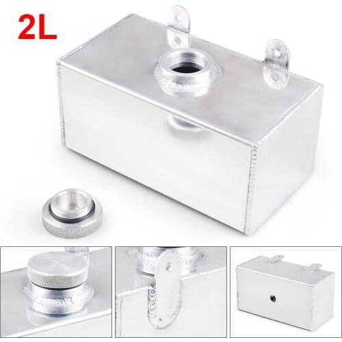 Aluminium 2L Mirror Polished Windscreen Washer Bottle Intercooler Spray Tank TT101960