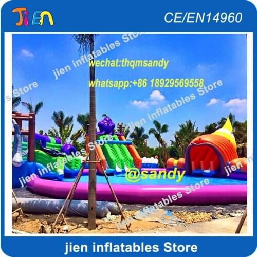 Free sea shipping/cnf term,Aqua Inflatable land Park,octopus Inflatable Water park,Inflatable Water Equipment For Summer Fun