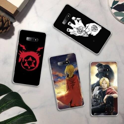 Fullmetal Alchemist FMA Brotherhood Phone Case Transparent For Samsung Galaxy A71 A21s S8 S9 S10 plus note 20 ultra