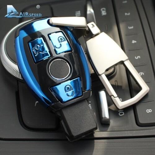Airspeed ABS Car Remote Key Shell Key Case Cover for Mercedes Benz C Class W205 E Class W212 A B S GLC GLA GLK Car Accessories