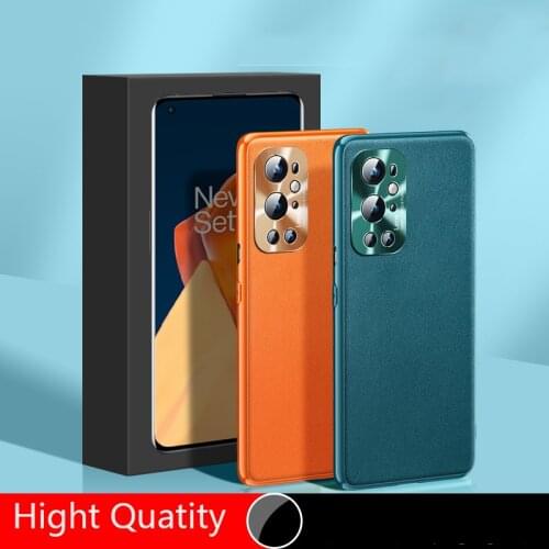 Phone Cover For Oneplus 9 Case Original Luxury Leather Full Protection Soft Back Cover For One Plus 9Pro Business Case