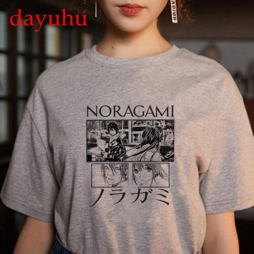 Noragami T Shirt Unisex Hip Hop Harajuku T-shirt Men/women Kawaii Summer Tops Japanese Anime Cartoon Yato Graphic Tee Shirt Male