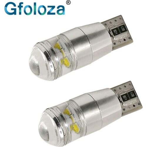 Gfoloza T10 Car White Led Backup Reverse Dome Side Indicator Lights W5W 9W 194 168 CANBUS Lamp Source Good Quality 2Pcs new