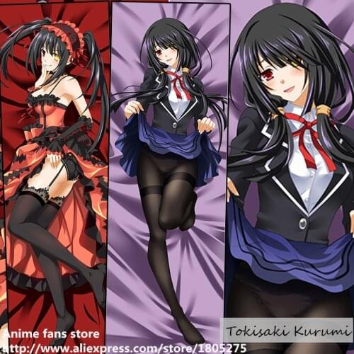 Hot Japanese Anime Pillowcase DATE A LIVE Tokisaki Kurumi Pillow Case Hugging Body Bedding
