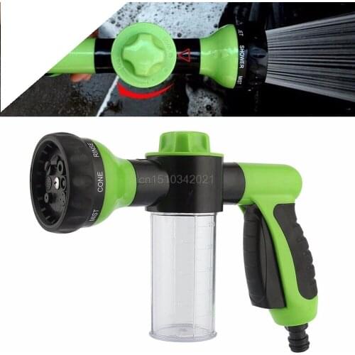 Washing Tool 8 in 1 Jet Spray Gun Soap Dispenser Garden Watering Hose Nozzle Car Washing Tool