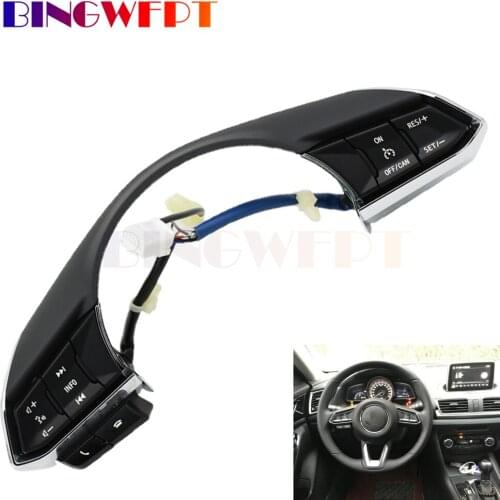 Audio Volume Bluetooth Cruise Control Switch Button MMultimedia Steering Wheel Switch For Mazda 3 Axela Atenza Cx5 Cx-4 Cx-5