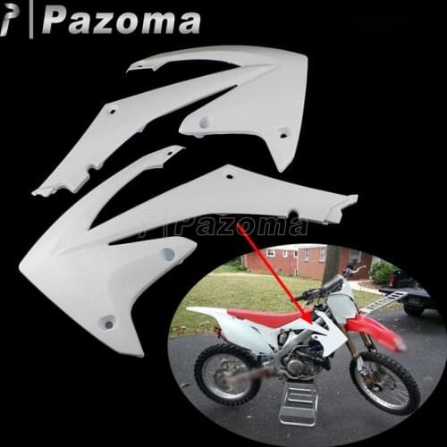 Motorcycle Body Plastic Kit Front Radiator Shrouds Fairing Side Cover For Honda CRF250R 2010-2013 CRF450R 2009-2012 Motocross