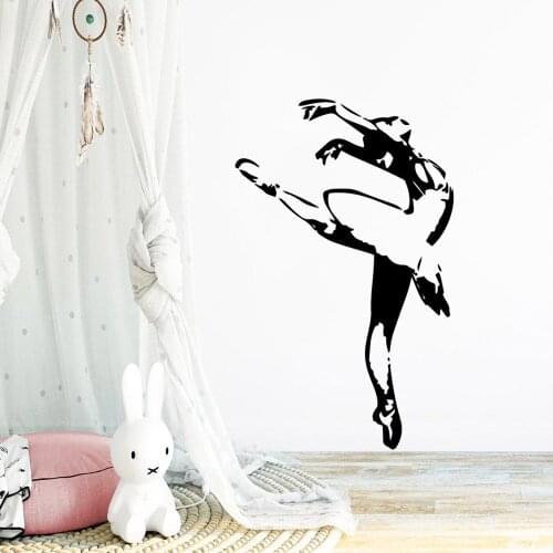 Cute Ballet Family Wall Stickers Mural Art Home Decor Living Room Children Room Wall Decoration
