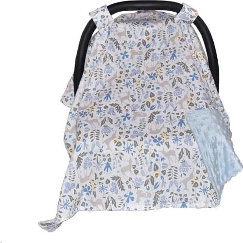 Multi-Use Shopping Cart Cover Cotton Baby Carseat Canopy Car Covers Floral Stripe Infant Safety Seats Sunscreen Cradle Canopy