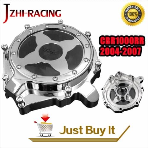 Free shipping new hot motorcycle Aluminum Chrome Stator Engine Cover Fit for Honda CBR1000RR cbr 1000 rr 2004 2005 2006 2007