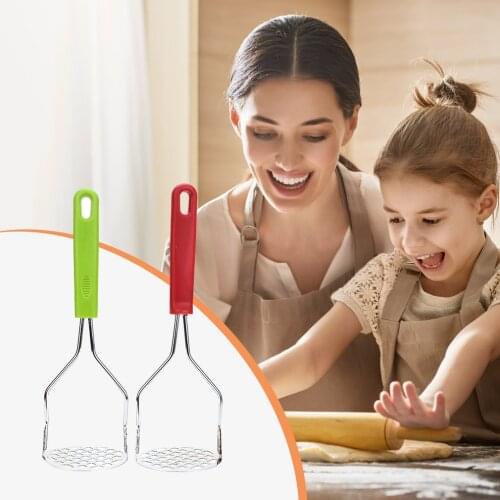 Hot New Durable Stainless Steel Potato Masher Garlic Masher Press Auxiliary Material Masher Household Kitchen Tool Fast Delivery