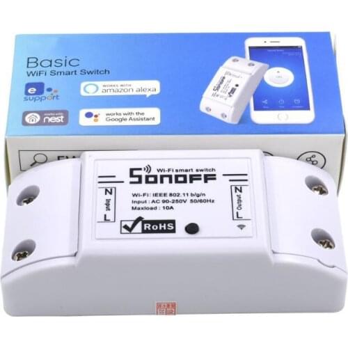 Basic Wireless Wifi Switch For Smart Home Automation Relay Module Remote Controller 10A 90-250V For IOS Android