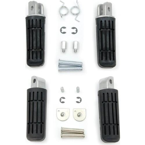 Motorcycle Front＆Rear Footrests Foot Pegs For Yamaha TDR125 FZ6 YZF600 MT03 TDM900 XJ900 YZF1000 BT1100 FJR1300 FZR600 FZS600 XJ