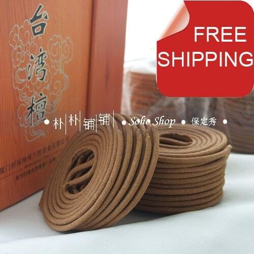 Taiwan sandalwood incense.100% pure.6.5cm,120 coils,4h.Burn long&strong.Economically priced for using.Satisfaction guaranteed